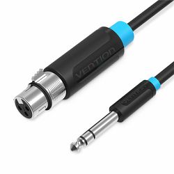 Vention 6.5mm Male to XLR Female Audio Cable 10M Black