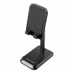 Vention Height Adjustable Desktop Cell Phone Stand Black Aluminum Alloy Type