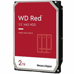 HDD NAS WD Red Plus (3.5, 2TB, 128MB, 5400 RPM, SATA 6 Gb/s)