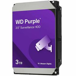HDD AV WD Purple (3.5, 3TB, 128MB, 5400 RPM, SATA 6 Gb/s)