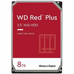 HDD NAS WD Red Plus (3.5, 8TB, 128MB, 5640 RPM, SATA 6 Gb/s)