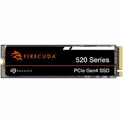 Seagate® FireCuda™ 520, 500GB SSD, M.2 2280-S2 PCIe 4.0 NVMe, Read/Write: 5,000 / 3,900 MB/s, EAN: 8719706433143