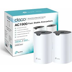 AC1900 Whole Home Mesh Wi-Fi SystemSPEED: 600 Mbps at 2.4 GHz +1300 Mbps at 5 GHzSEPC: 3× Internal Antennas, 3× Gigabit Ports (WAN/LAN auto-sensing)FEATURE: Deco App, Router/AP Mode, IPv6, IPTV, Paren