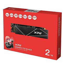 ADATA SSD Gammix S70 Blade, R7400/W5500,1TB, NVMe AGAMMIXS70B-1T-CS