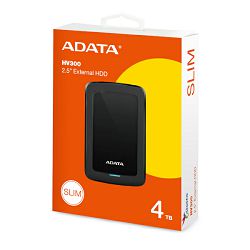 ADATA Ex HDD HV300, 4TB, usb3.2, crni AHV300-4TU31-CBK