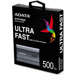 ADATA Ex SSD SU880, R2000/W2000, 500GB, U3.2, sivi AELI-SE880-500GCGY