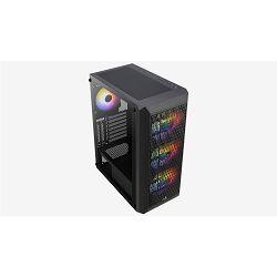 Aerocool Beam-G-BK-v2 Midi-Tower, Tempered Glass - black