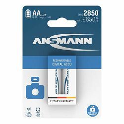 Ansmann Digital NiMH Rechargeable battery AA HR6 type 2850 (min. 2650 mAh) 2 pcs. blister packaging