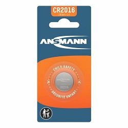 Ansmann Lithium Coin cell CR2016 1pcs blister packaging