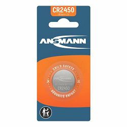 Ansmann Lithium Coin cell CR2450 1pcs blister packaging