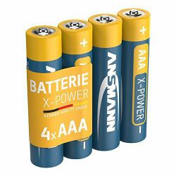 Ansmann X-Power Alkaline Battery AAA LR03 4 pcs. shrink