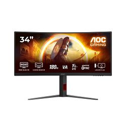 AOC LED 34", CU34G4, WQHD, VA, 180Hz, HAS, CU34G4
