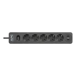 APC SurgeArrest 5 Outlet 2USB Black 230V PME5U2B-GR