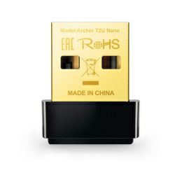 TP-Link AC600 Archer T2U Nano bežični Dual-Band USB2.0 adapter 200Mbps/433Mbps (2.4GHz/5GHz), 802.11a/b/g/n/ac, WPA2/WPA