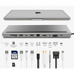 Asonic USB Tip C, 11u1,HDMI/VGA/SD/RJ45/U3 N-UHCH1102