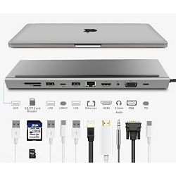 Asonic USB Tip C, 11u1,HDMI/VGA/SD/RJ45/U3 N-UHCH1102