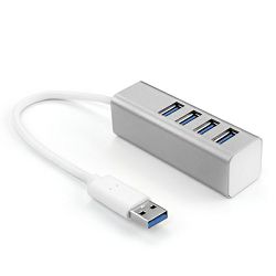 Asonic 4port USB 3.0,Tip A,aluminijsko kuć. sivo N-UH325#Usb 3.0-A-silver