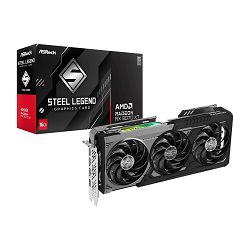 Asrock Radeon RX 9070 XT Steel Legend Dark 16GB GDDR6, PCIe 5.0x16, 1×HDMI/3×DP