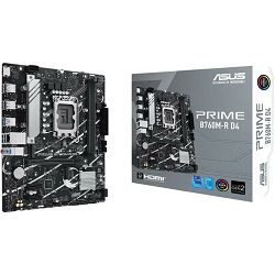 Asus MB Prime B760M-R D4, S.1700, 2xDDR4/5333(OC), PCIe 4.0, 2.5 G-LAN, HDMI, mATX