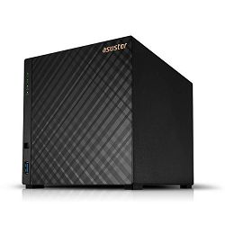 ASUSTOR NAS AS1104T Drivestor4 4x 3.5 - 1x 2.5Gbe Realtek QuadCore RTD1296 1.4GHz 1GB single PSU desktop