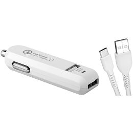 Avacom autopunjač CarMAX 2 2xQuickCharge2.0 USB-C NACL-QC2XC-WW