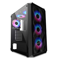 Bit Force PALADIN CF-4 Gaming Midi Tower ATX kućište bez napajanja, crno