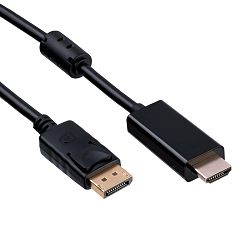 Cable HDMI / DisplayPort AK-AV-05 Audio- video cordSeries: HDMI Cable length 1.8 m The cable plug #1 Male connector HDMI The cable plug #2 Male connector Display PortVersion: HDMI 1.3 Isolation materi