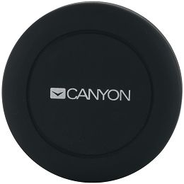 CANYON CH-2 Car Holder for Smartphones,magnetic suction function,with 2 plates(rectangle/circle), black,44*44*40mm 0.035kg