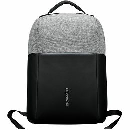 CANYON BP-G9, Anti-theft backpack for 15.6 laptop, material 900D glued polyester and 600D polyester, black/dark gray, USB cable length0.6M, 400x210x480mm, 1kg,capacity 20L
