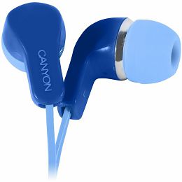 CANYON Stereo Earphones with inline microphone, Blue