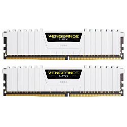 Corsair 16GB (2 x 8GB) DDR4 DRAM 3200MHz C16-18-18-36 Vengeance LPX Memory Kit - White