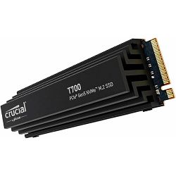 Crucial T700 2TB PCIe Gen5 NVMe M.2 SSD with heatsink, EAN: 649528936738