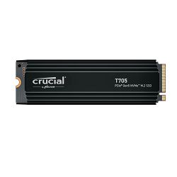 Crucial T705 2TB PCIe Gen5 NVMe M.2 SSD with heatsink