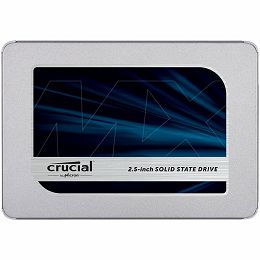 Crucial® MX500 500GB SATA 2.5” 7mm (with 9.5mm adapter) SSD, EAN: 649528785053