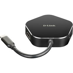 Docking station D-LINK DUB-M420, USB-C na 2x USB 3.0, 1x USB-C, HDMI, za laptop DUB-M420