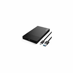 Eksterno kućište ORICO 2.5" SATA HDD/SSD, tool free, USB-C, crno 2526C3-BK-EP