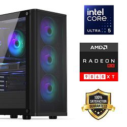 Futura Back2School PC (Intel Ultra 5 245K, 32GB RAM, SSD 2TB, RX 9060XT, 750W, Midi ATX) 