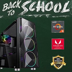 Futura IT Back2School PC (AMD Ryzen 5 5600G, 16GB RAM, SSD 1TB, 450W, Midi ATX) Poklon 