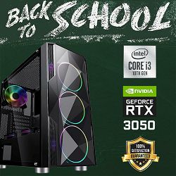 Futura IT Back2School PC (Intel i3 10105F, 16GB RAM, SSD 500GB, RTX 3050, 550W, Midi ATX) Poklon 
