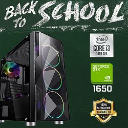 Futura IT Back2School PC (Intel i3 10105F, 16GB RAM, SSD 500GB, GTX 1650, 450W, Midi ATX) Poklon 
