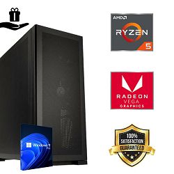 Futura Office&Home PC (AMD Ryzen 5 5600G, 16GB RAM, SSD 1TB, 550W, Midi ATX) WinOS
