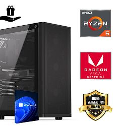 Futura Office&Home PC (AMD Ryzen 5 5600G, 16GB RAM, SSD 1TB, 550W, Midi ATX) WinOS
