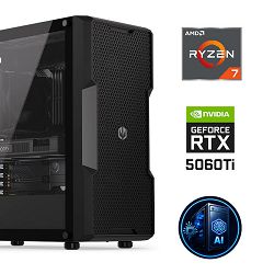 FuturaIT AI Professional PC (AMD Ryzen 7 5700X, 32GB RAM, SSD 2TB, RTX 5060Ti, 750W, Midi ATX) WinOS