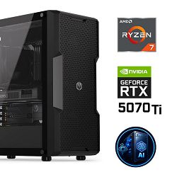 FuturaIT AI Professional PC (AMD Ryzen 7 5700X, 64GB RAM, SSD 2TB, RTX 5070Ti, 1000W, Midi ATX) WinOS