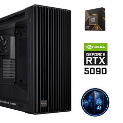 FuturaIT AI Professional PC (AMD Ryzen 9 9900X, 64GB RAM, SSD 6TB, RTX 5090, 1200, Midi ATX) WinOS
