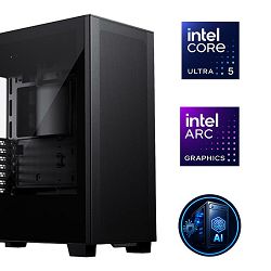FuturaIT AI Professional PC (Intel i5 245K, 32GB RAM, SSD 2TB, ARC B50, 650W, Midi ATX) WinOS