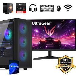 FuturaIT AIO Gaming PC  (AMD Ryzen 7 5800X, 32GB RAM, SSD 1TB, RX 9060XT, 700W, Midi ATX) + periferija 
