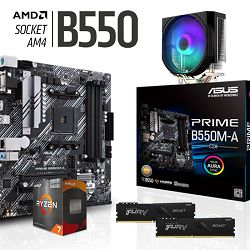 FuturaIT AMD Upgrade Kit (AMD Ryzen 7 5700X3D, B550M, 16GB RAM, Cooler) 