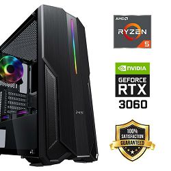 FuturaIT Back2School PC (AMD Ryzen 5 5500, 16GB RAM, SSD 1TB, RTX 3060, 550W, Midi ATX)  