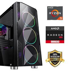 FuturaIT Back2School PC (AMD Ryzen 5 5500, 16GB RAM, SSD 500GB, AMD RX 6600, 550W, Midi ATX)